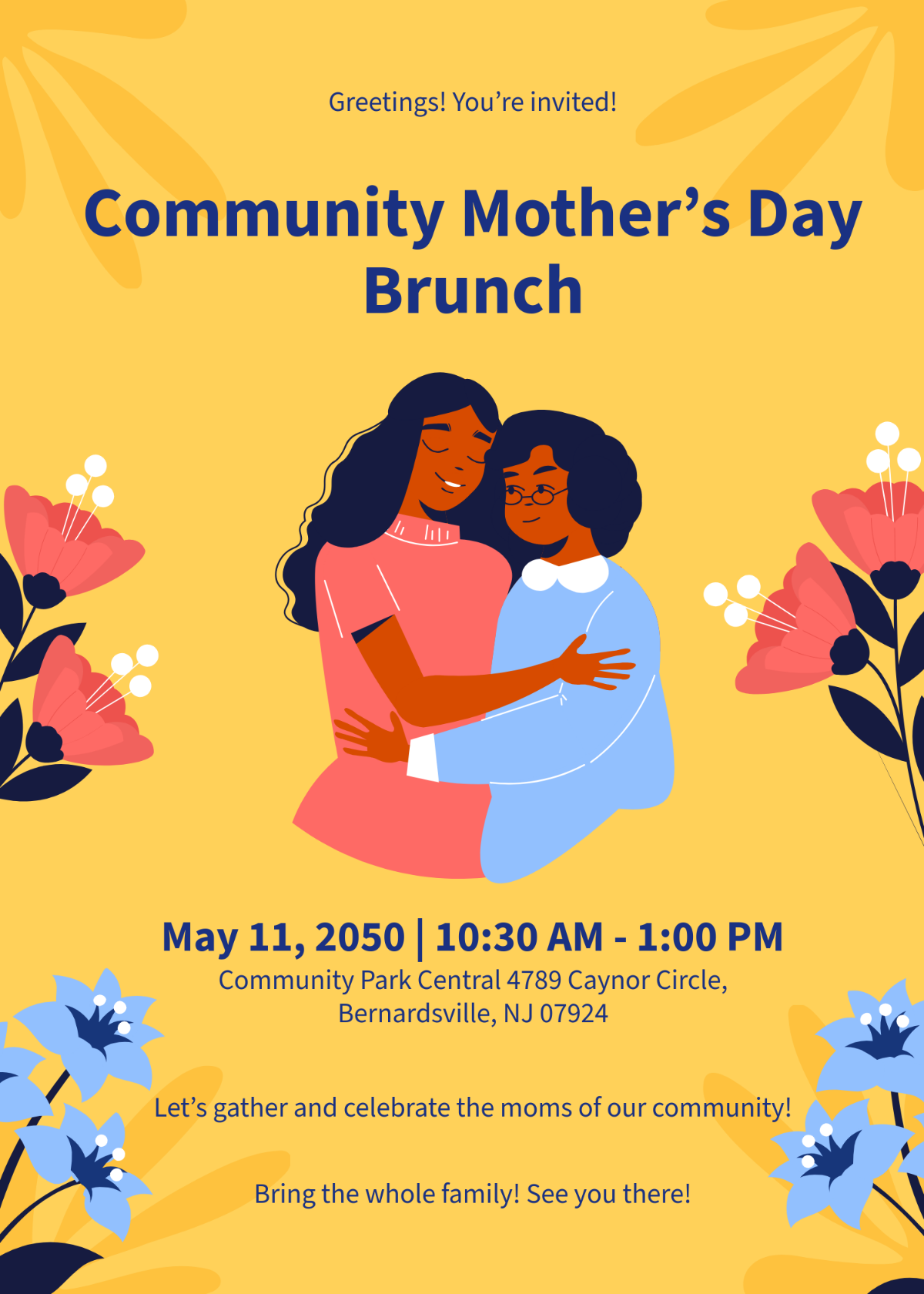 Free Mother’s Day Brunch Invitation Template