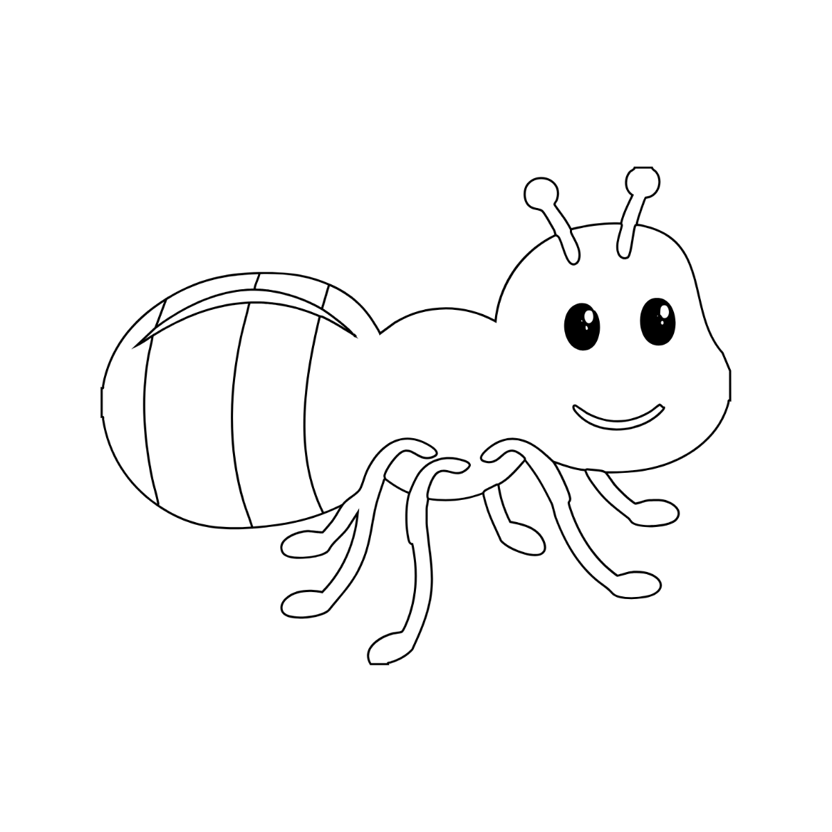 Free Ant Outline Clipart to Edit Online