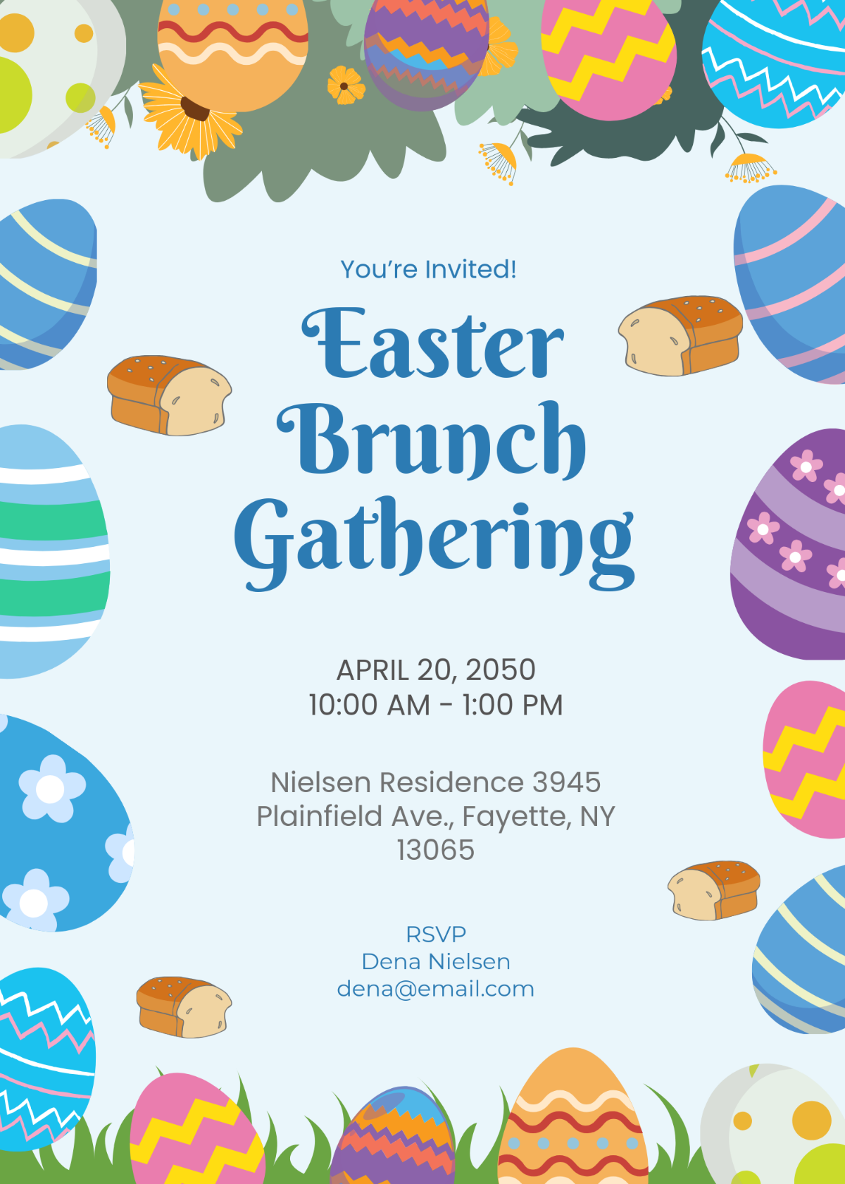 Free Easter Brunch Invitation Template