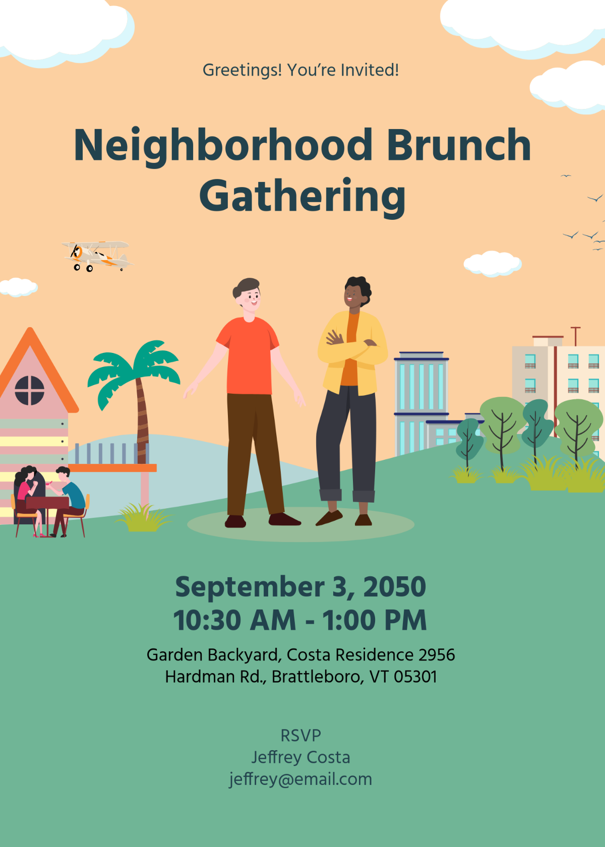 Free Brunch Gathering Invitation Template