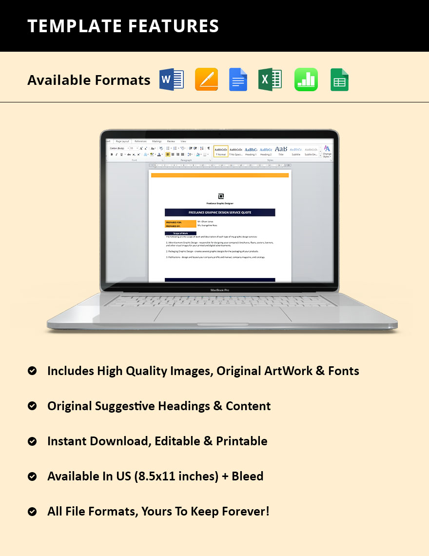 Freelance Service Quotation Template
