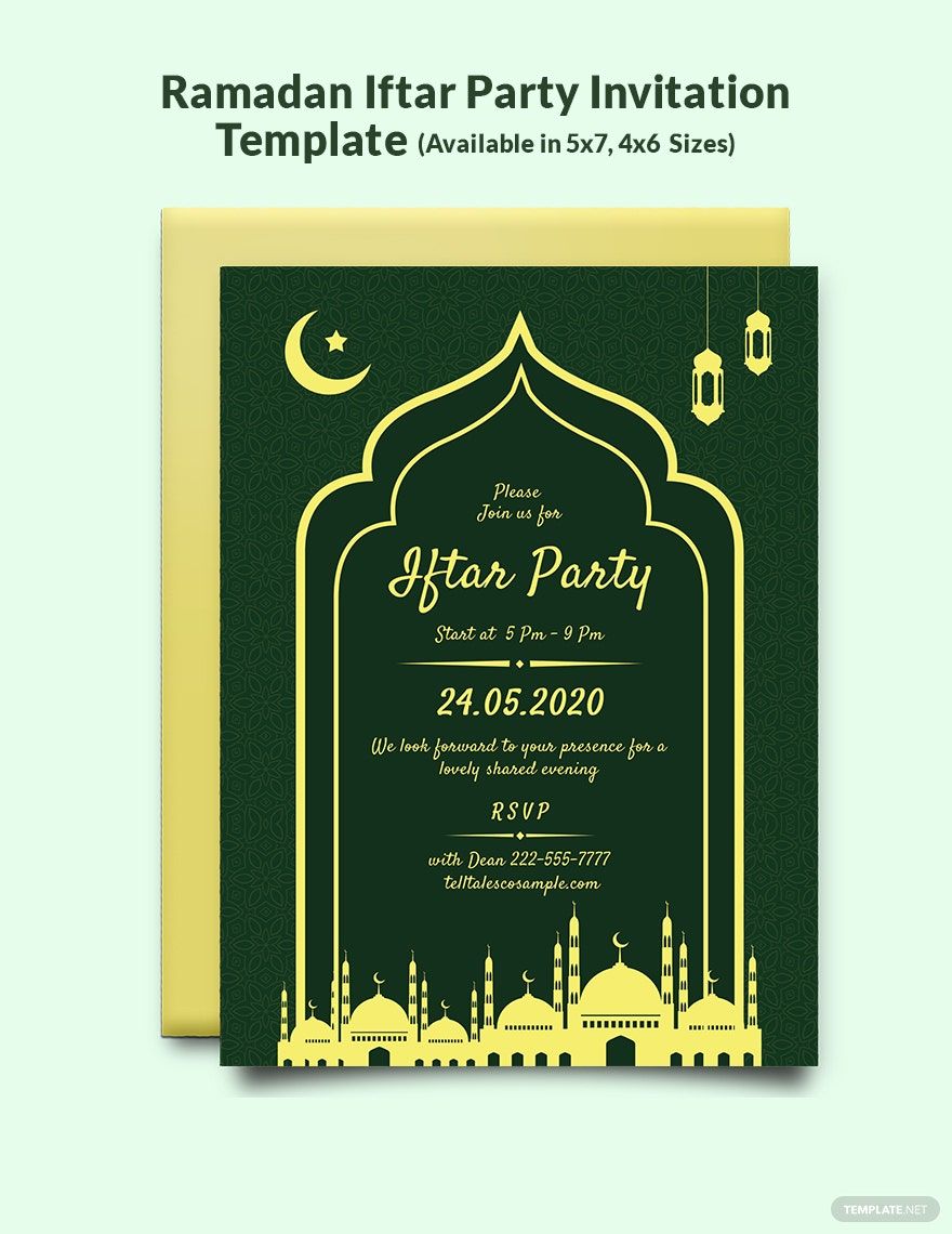 Ramadan Iftar Party Invitation Template