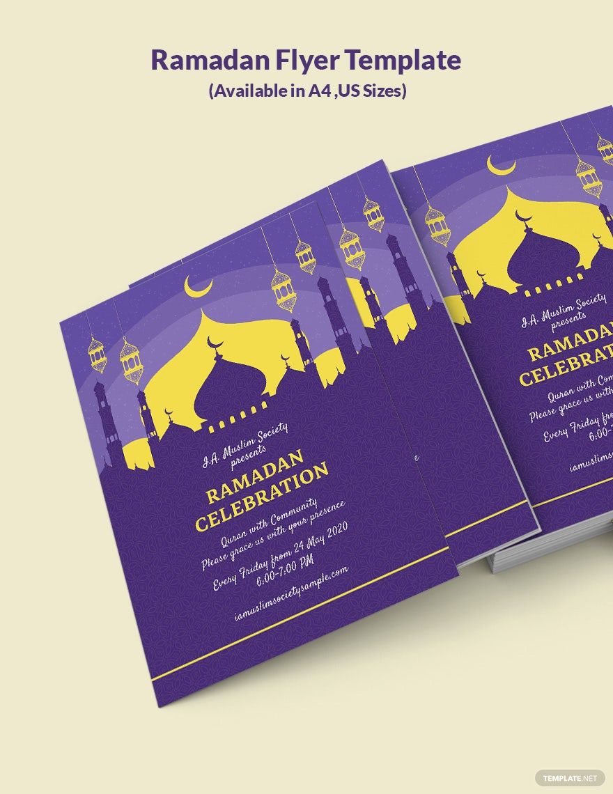 Ramadan Flyer Template in Word, Google Docs, Illustrator, PSD, Apple Pages, Publisher