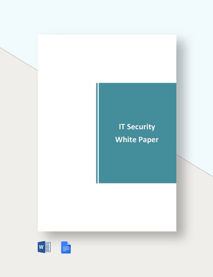 Simple Company White Paper Template Free Google Docs Word