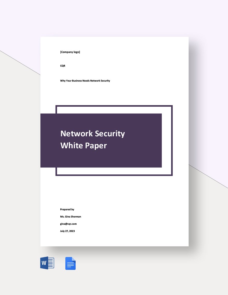 Security White Paper Template