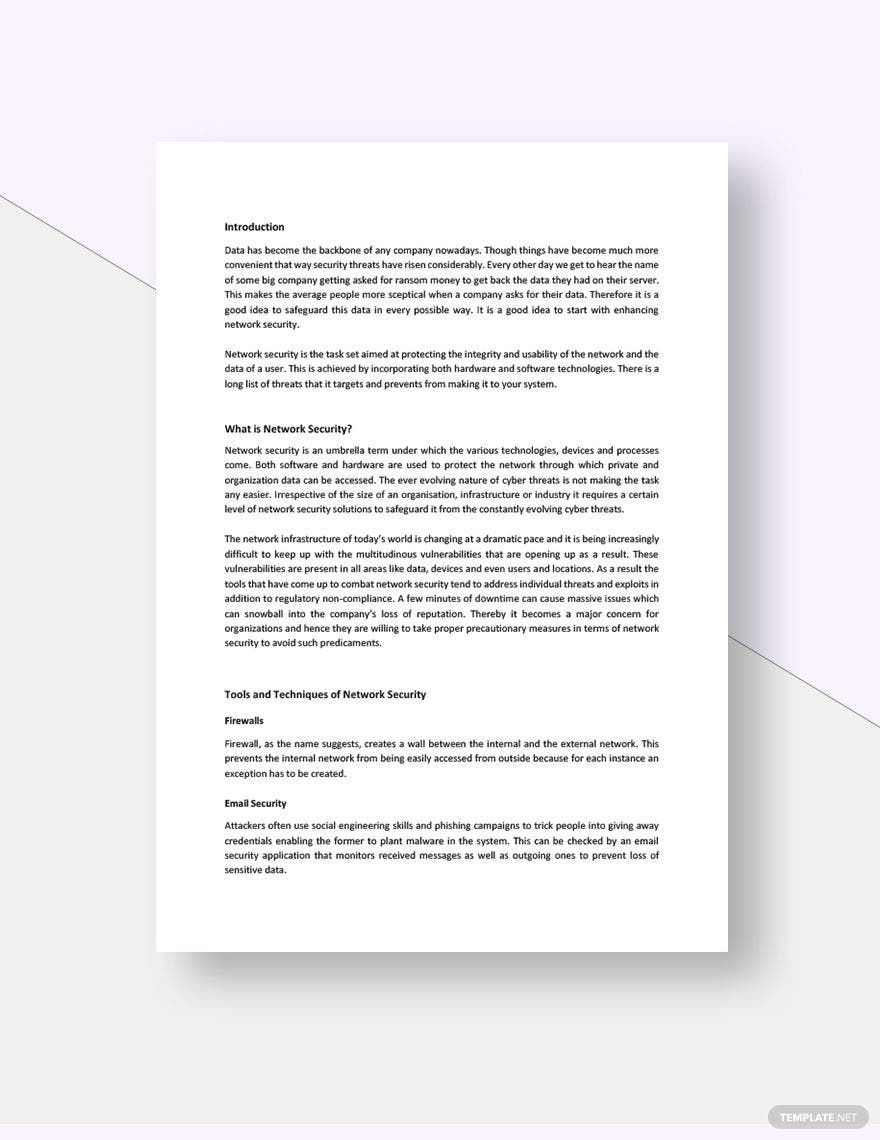 Security White Paper Template