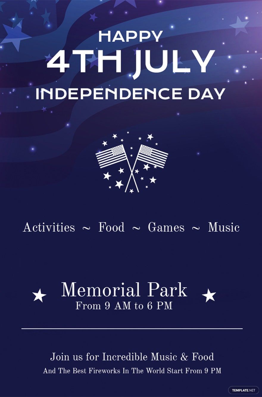 Free 4th of July Pinterest Pin Template