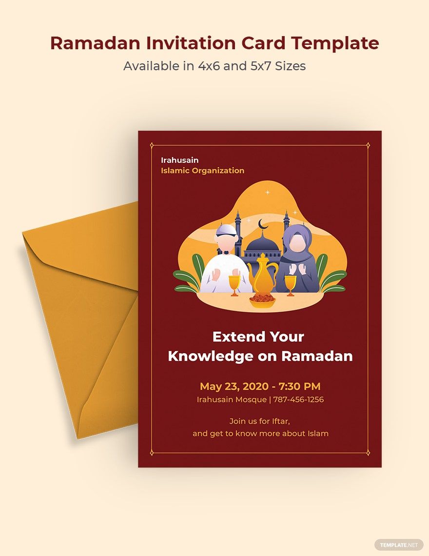 Ramadan Invitation Card Template