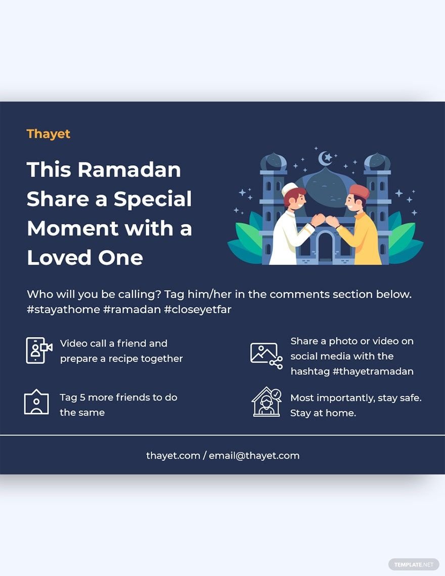 Free Ramadan Facebook Post Template