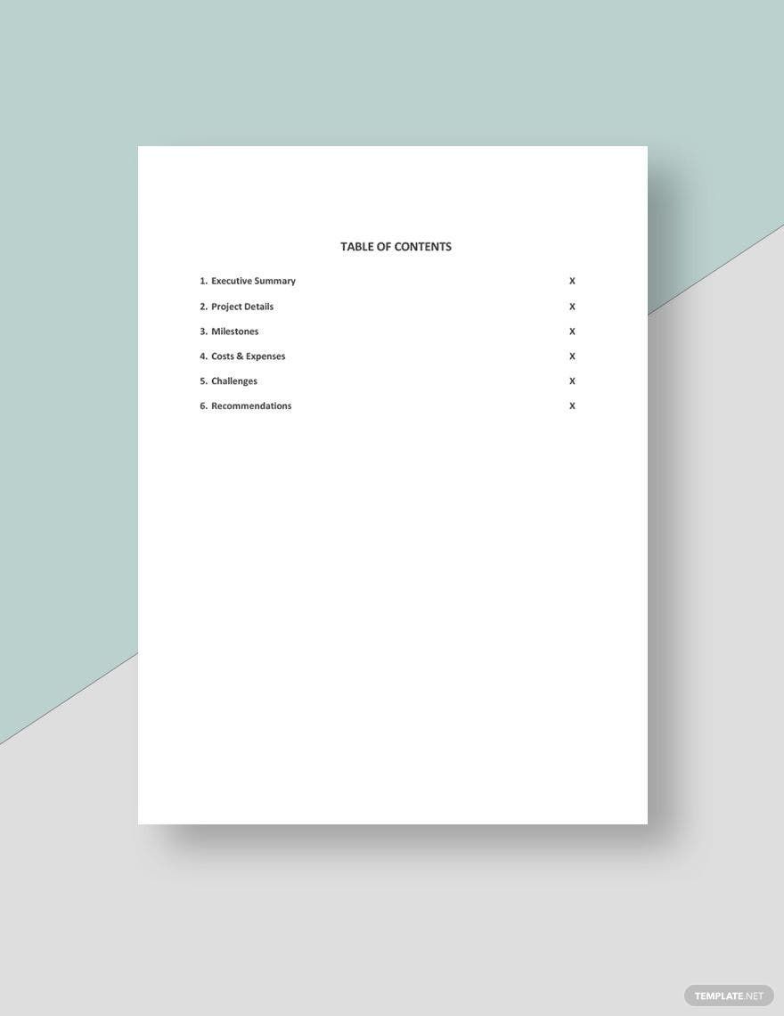 Freelance Project Report Template - Google Docs, Word | Template.net