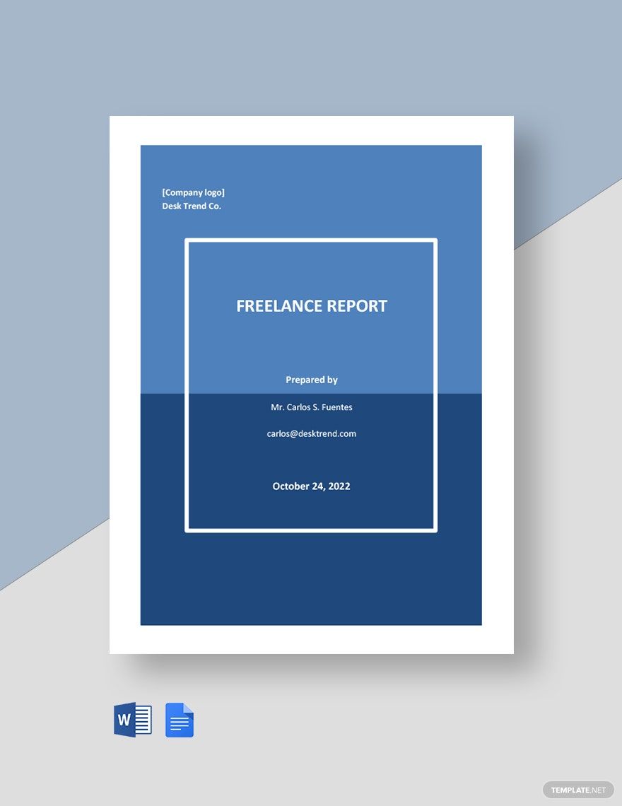 Freelancer Report Template