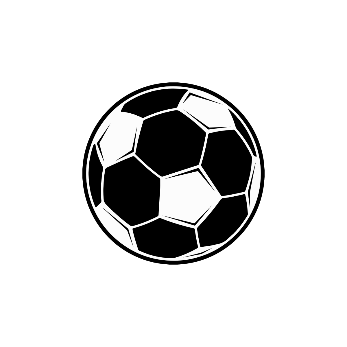 Free Black and White Soccer Clipart to Edit Online