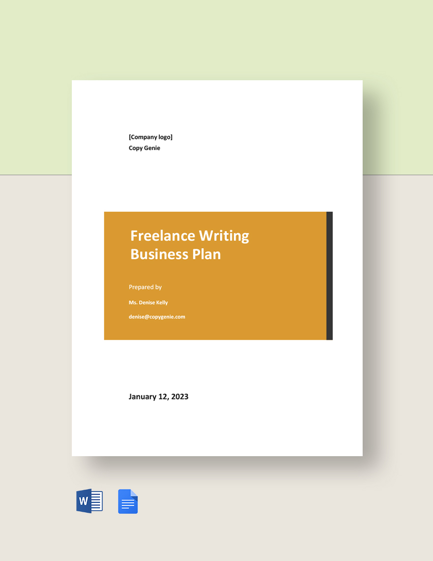 business plan of freelancer