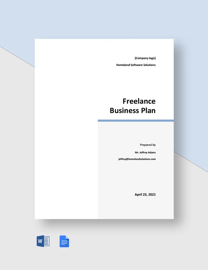 Freelance Business Plan Template