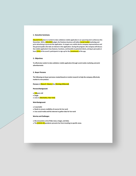 Web design business plan template free image