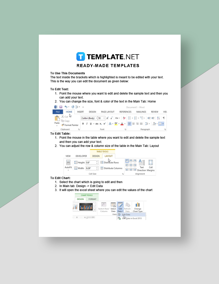 One Page Freelance Business Plan Template