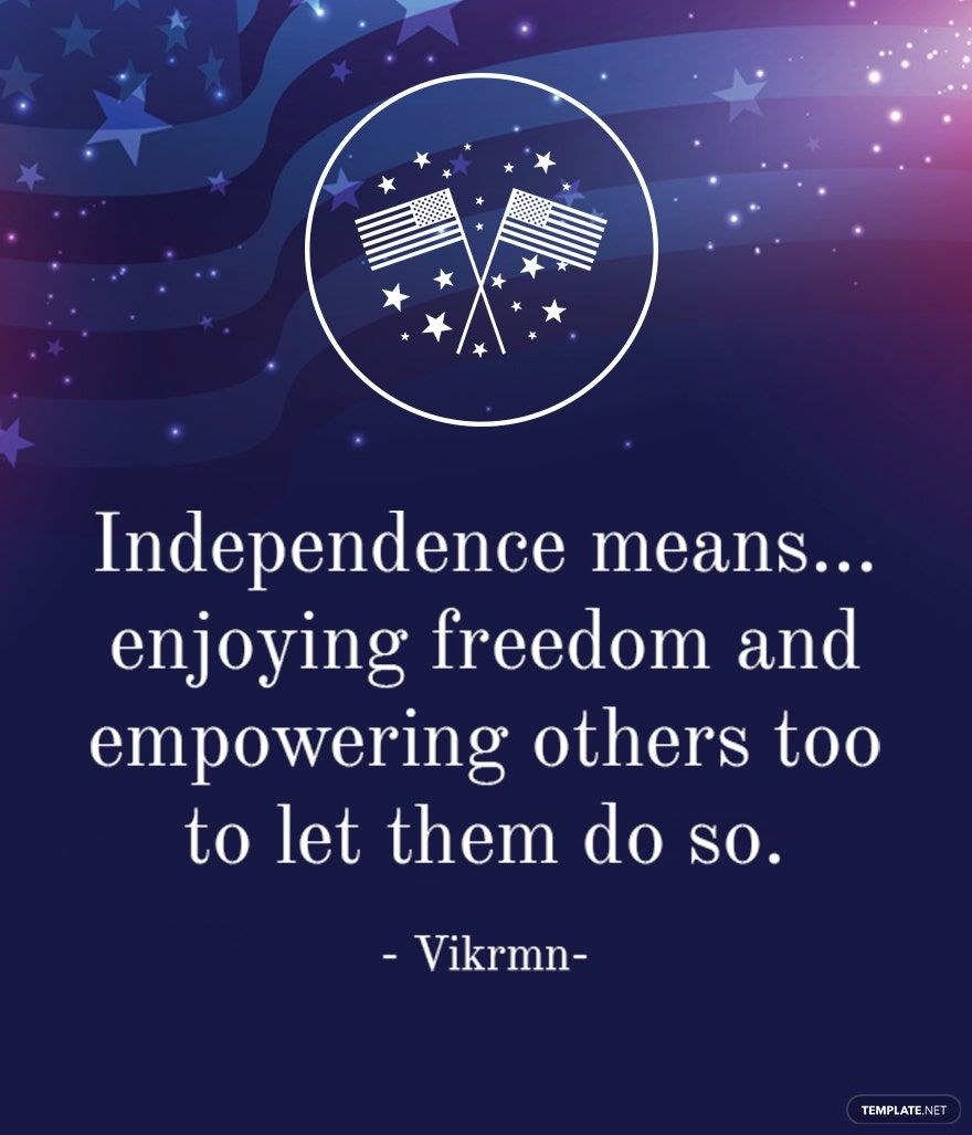 4th of July Quote Template