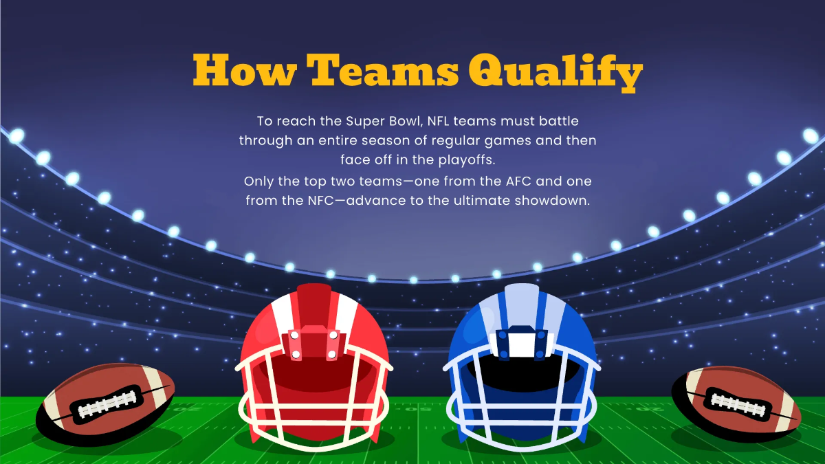 Free Super Bowl Presentation Template to Edit Online