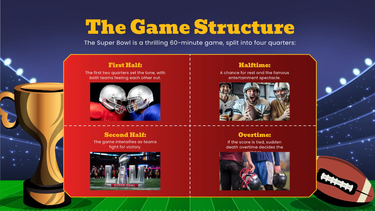 Free Super Bowl Presentation Template to Edit Online