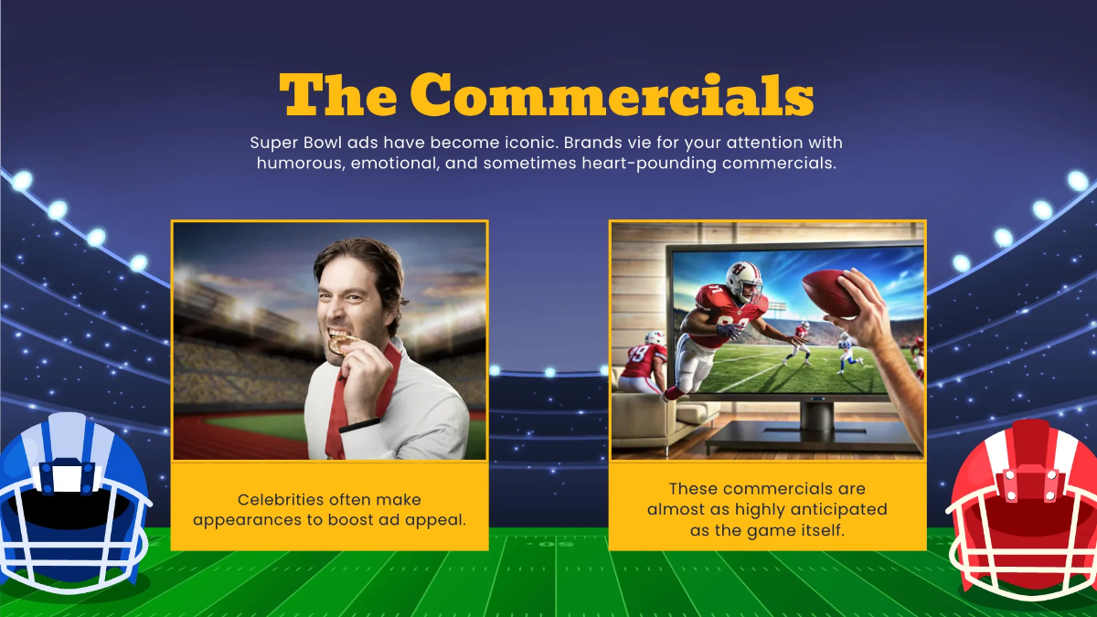 Free Super Bowl Presentation Template to Edit Online