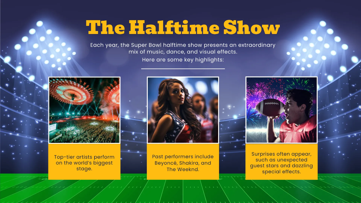 Free Super Bowl Presentation Template to Edit Online