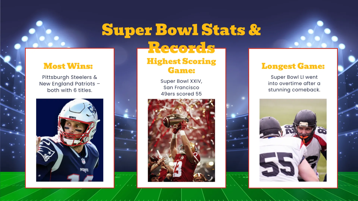 Free Super Bowl Presentation Template to Edit Online