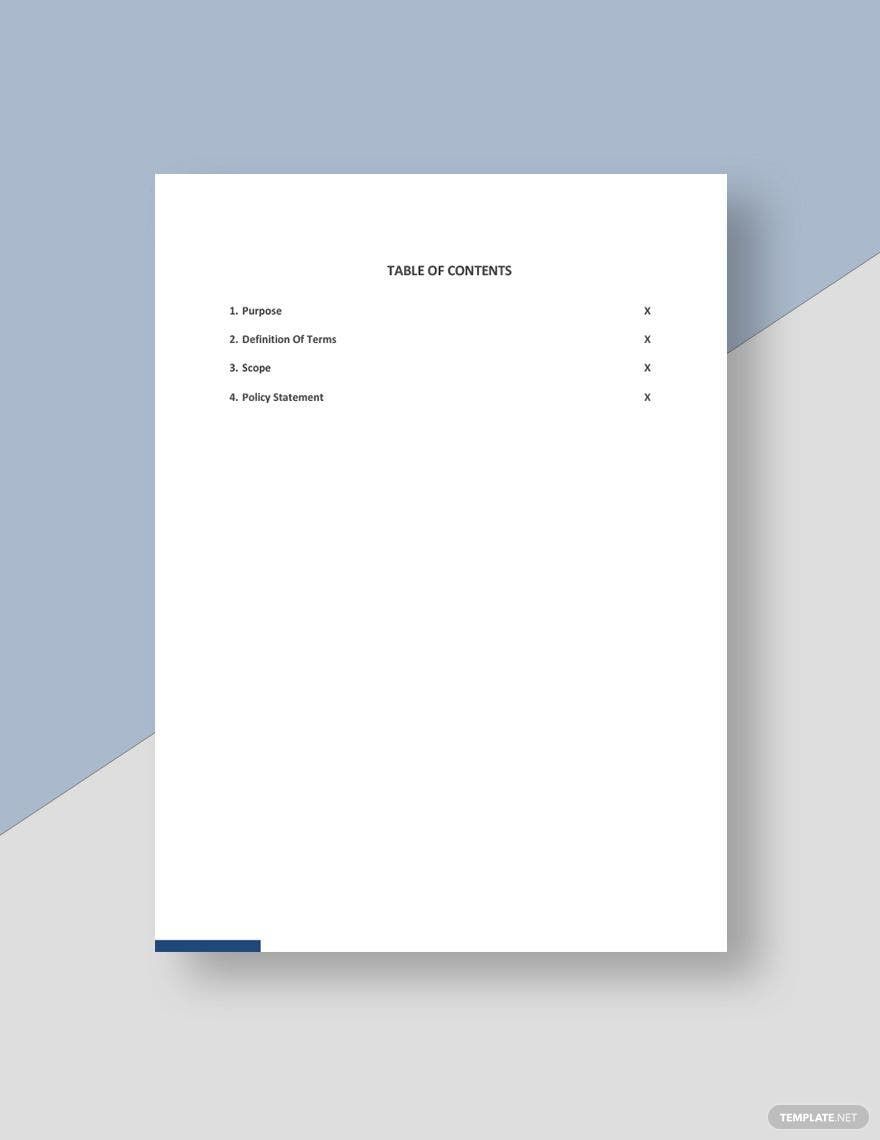 Free Simple Freelance Policy Template