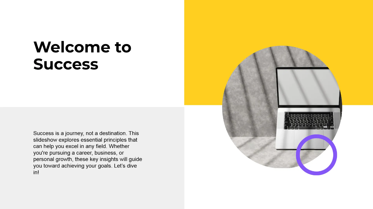 Free Creative Slideshow Template to Edit Online