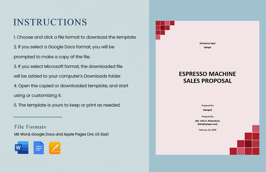 Sales Proposal Sample Template