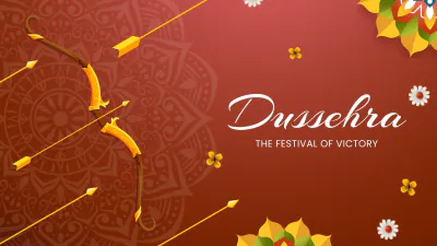 Free Dussehra Presentation Template to Edit Online