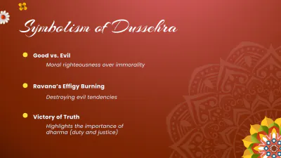 Free Dussehra Presentation Template to Edit Online