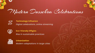 Free Dussehra Presentation Template to Edit Online