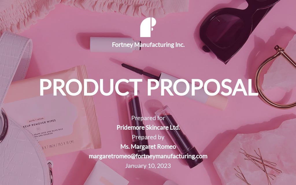 product proposal sample presentation