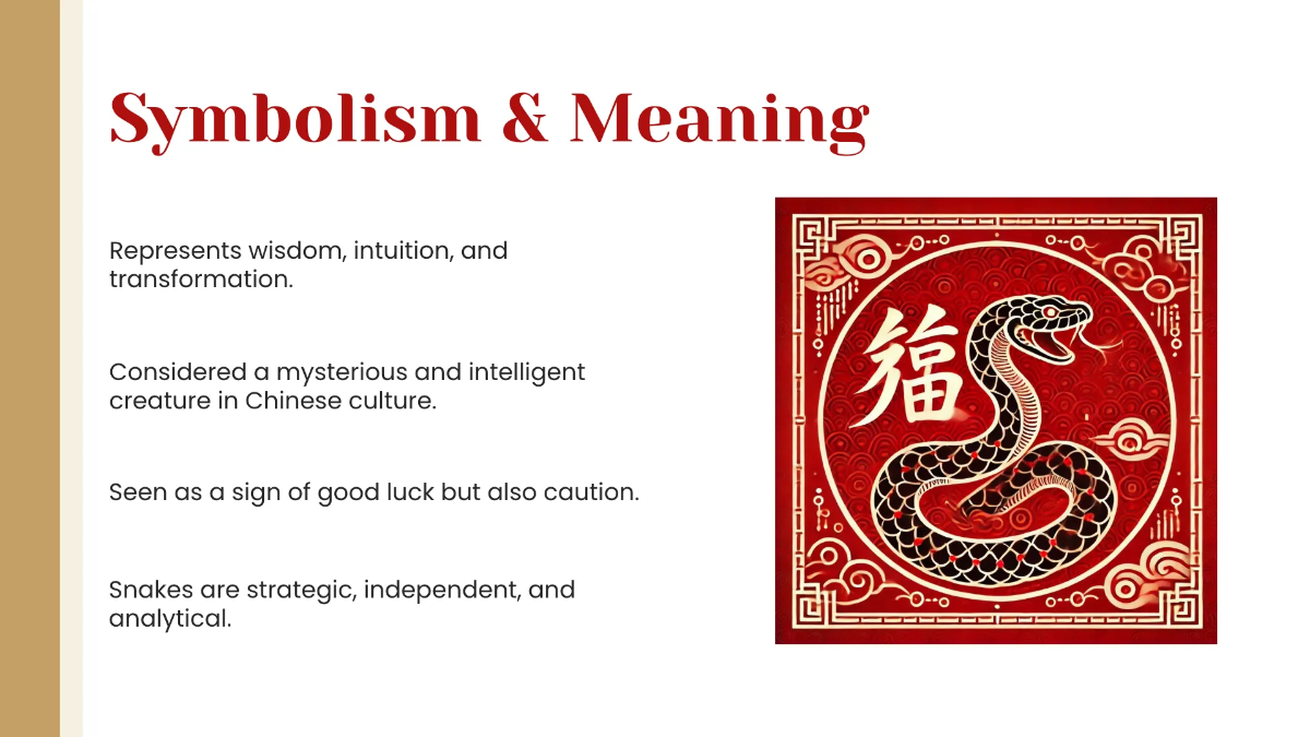 Free Snake Year Presentation Template to Edit Online