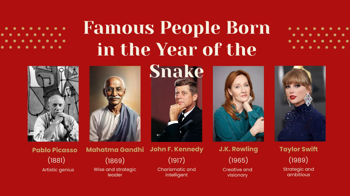 Free Snake Year Presentation Template to Edit Online