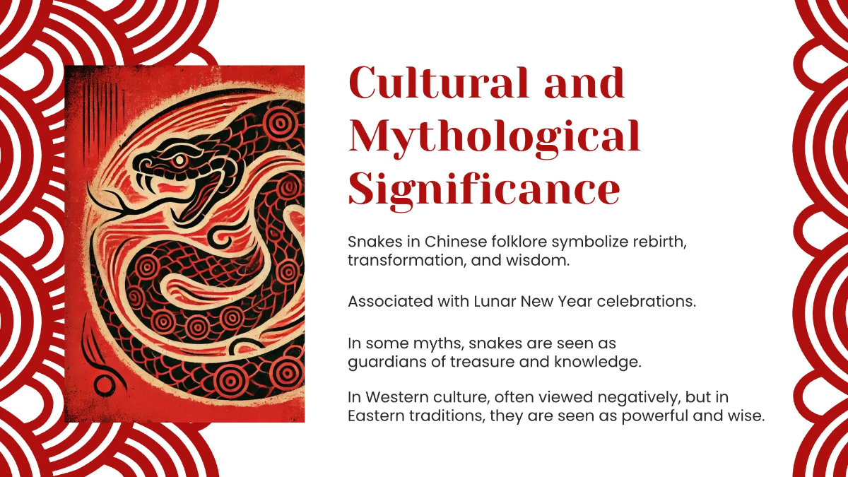 Free Snake Year Presentation Template to Edit Online