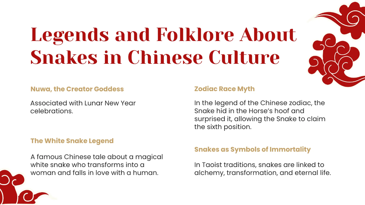 Free Snake Year Presentation Template to Edit Online