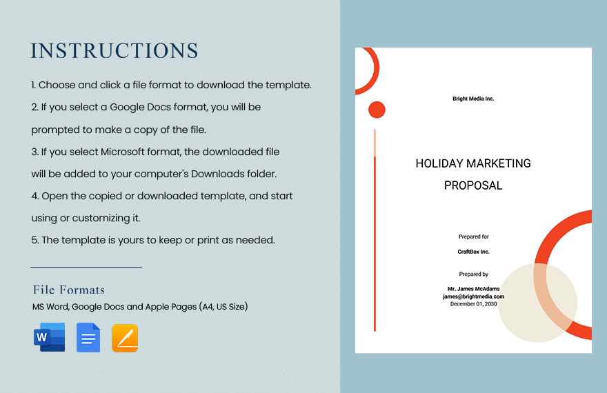 Marketing Proposal Sample Template