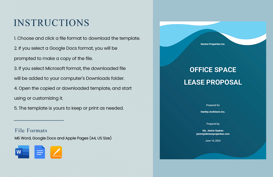 Lease Proposal Sample Template