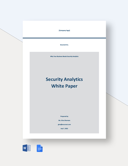 Security Analytics White Paper