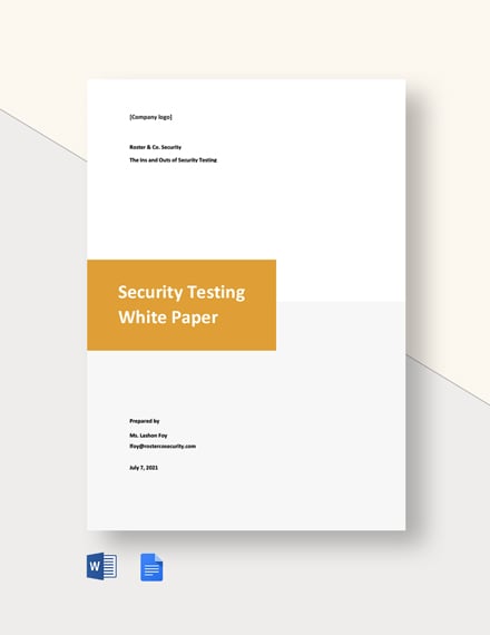 Security Testing White Paper