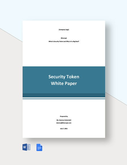 Security Token White Paper