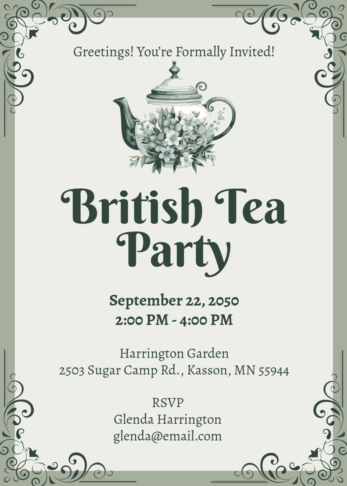 Editable Tea Party Printables Editable Tea Party Printables