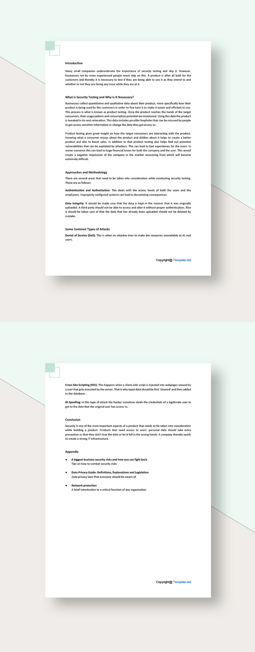Sample Security White Paper Template