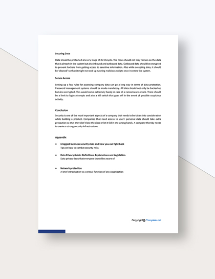 Simple Security White Paper Template - Google Docs, Word | Template.net