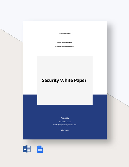 Simple White Paper Template from images.template.net