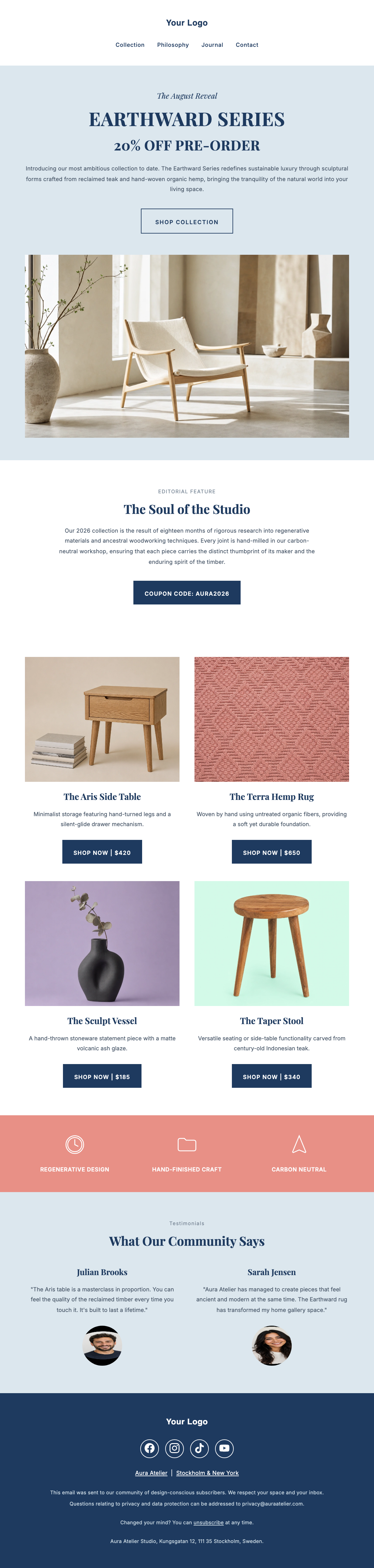Minimalist Newsletter Template - Download