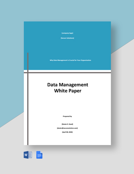 Data Management White Paper 