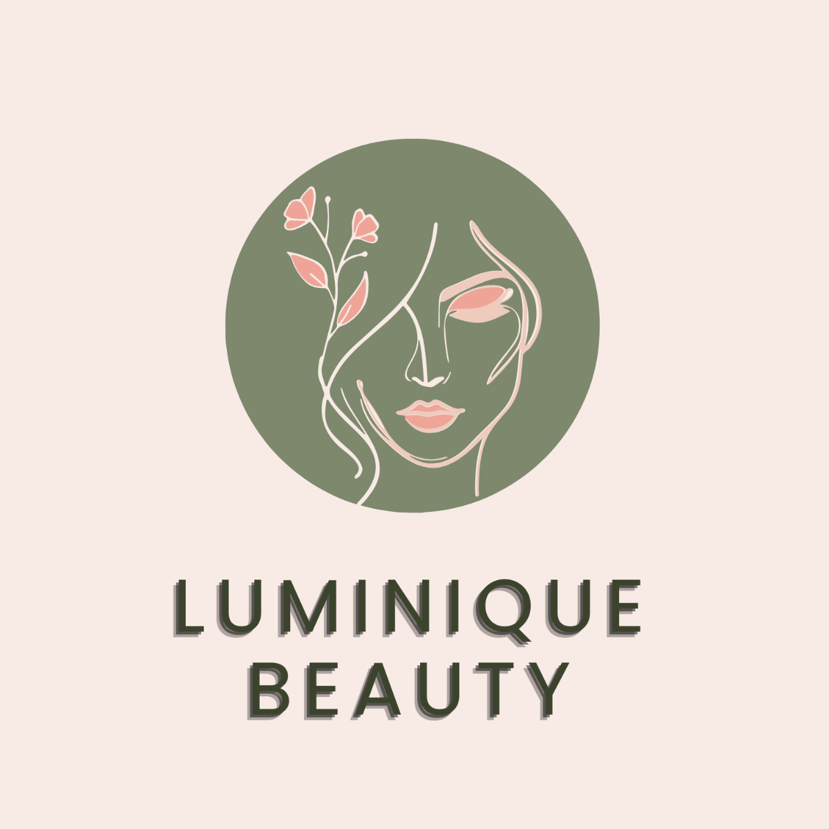 Free Circle Beauty Logo Template