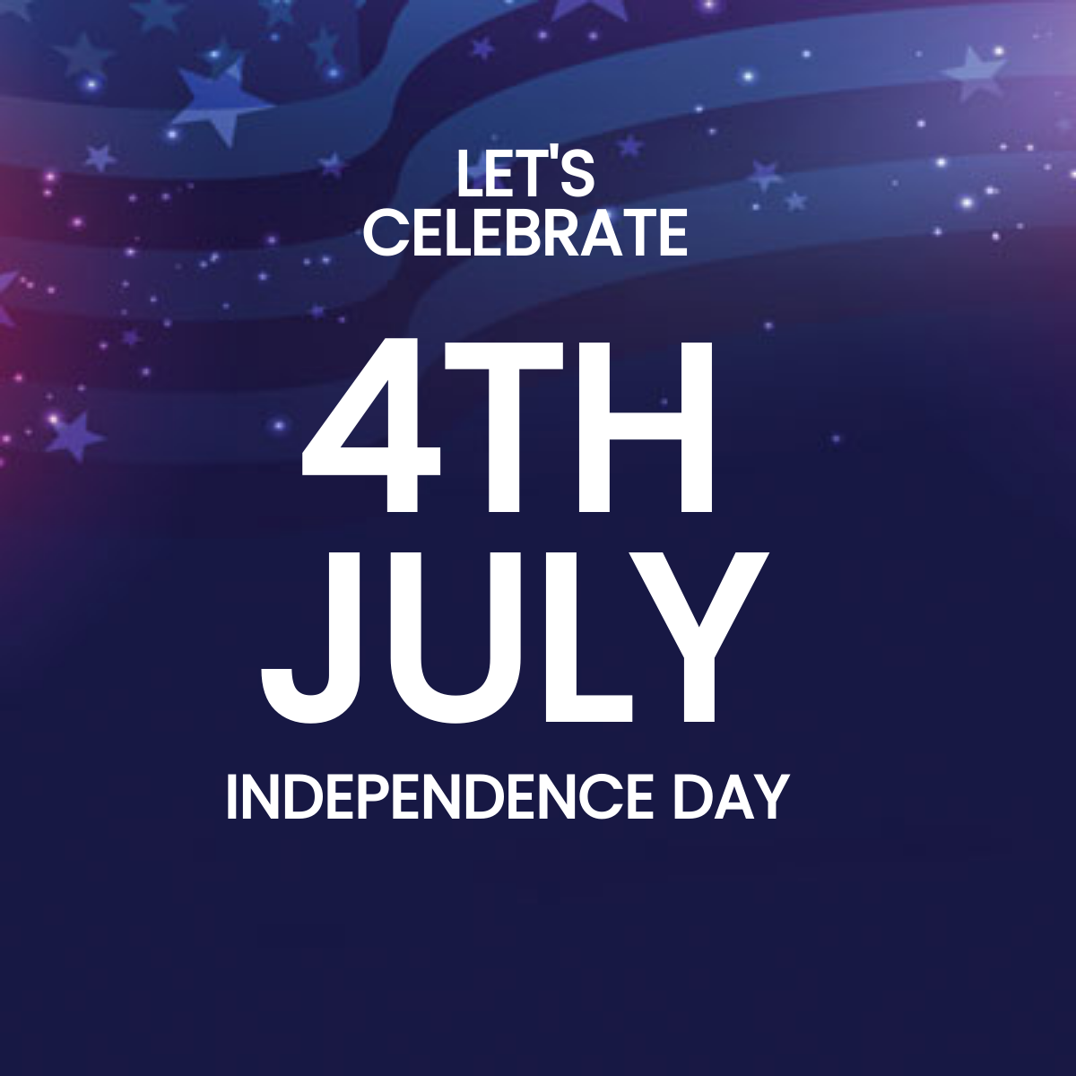 4th of July Twitter Profile Photo Template